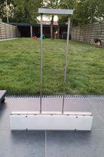 Glazen luster, Huis en Inrichting, Lampen | Kroonluchters, Ophalen, Zo goed als nieuw, Glas, Moder