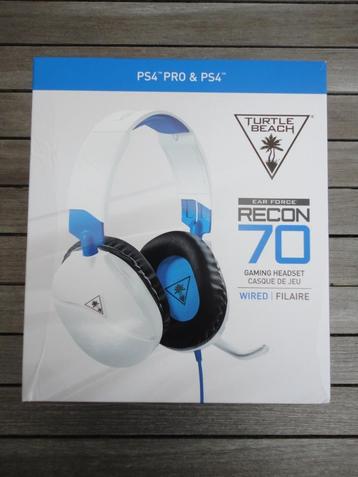 Turtle Beach Recon 70P - Gaming Headset - Wit, Enlèvement ou Envoi, Comme neuf, Circum-aural, Surround