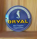 Emaille plaat van Orval, Ophalen of Verzenden, Zo goed als nieuw, Reclamebord