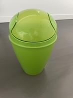 Groen vuilbakje 33 cm hoogte, in prefecte staat!, Kunststof, Ophalen of Verzenden, Zo goed als nieuw, Minder dan 10 liter