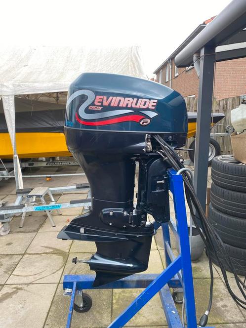 Evinrude ficht 90pk v4 directe injectie, Watersport en Boten, Buiten- en Binnenboordmotoren, Gebruikt, Elektrisch, Buitenboordmotor