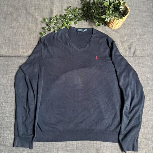 Polo Ralph Lauren Men’s Cotton V Neck Sweater Navy Size XXL, Kleding | Heren, Truien en Vesten, Zo goed als nieuw, Overige maten