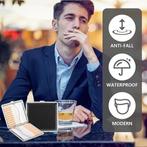 Étui à cigarettes 2 pièces en cuir et métal | Nouveau, Collections, Neuf, -, -, Autres types