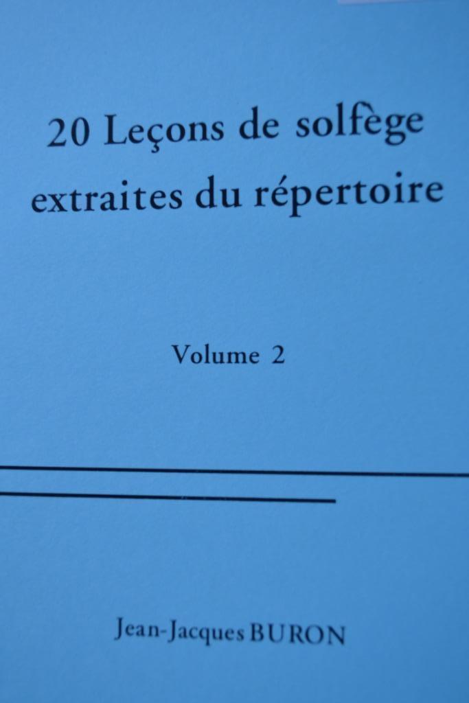 Buron J.J. 20 solfegelessen ontleend aan... (Deel 2), Muziek en Instrumenten, Bladmuziek, Nieuw, Les of Cursus, Overige genres