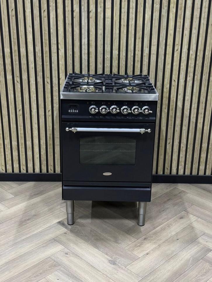 Prachtig Boretti 60cm fornuis op Gas 4 pits, Elektronische apparatuur, Fornuizen, Gas, Grill, Ophalen of Verzenden