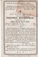 Bidprentje Bruggeman, Verzenden, Bidprentje