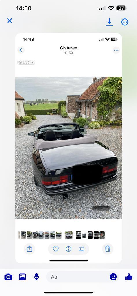 Porsche944 cabrio, Auto's, Porsche, Particulier, Lederen bekleding, Radio, Benzine, Cabriolet, 2 deurs, Handgeschakeld, Zwart