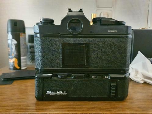 Nikon FM2n Noir + Moteur Nikon MD11, Audio, Tv en Foto, Fotografie | Professionele apparatuur, Zo goed als nieuw, Ophalen of Verzenden