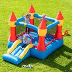 Kleurrijk Springkasteel met Glijbaan, Kinderen en Baby's, Ophalen, Zo goed als nieuw