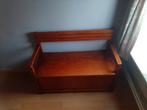 Retro Houten bankje met opbergruimte, Huis en Inrichting, Woonaccessoires | Kisten, Ophalen, Gebruikt