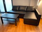 Canapé convertible IKEA FRIHETEN simili cuir noir, Maison & Meubles, Chambre à coucher | Canapés-lits, Comme neuf, Noir
