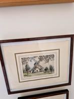 Schilderijtjes etsen knokke, Antiek en Kunst, Ophalen of Verzenden