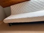 Slaapbank 2-pers incl hoes + opbergvak - Ikea, Ophalen, Beige, Tweepersoons, 140 cm