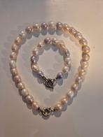 Echte parel ketting en armband, Handtassen en Accessoires, Kettingen, Ophalen
