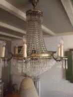 Antiek grote luster, Huis en Inrichting, Lampen | Kroonluchters, Ophalen, Gebruikt