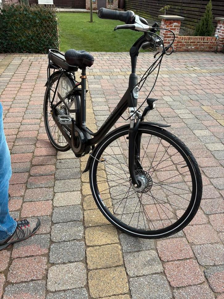 Gazelle e bike, middenmotor, schijfremmen, 7 vitteses, Vélos & Vélomoteurs, Vélos électriques, Utilisé, Gazelle, 47 à 51 cm, 50 km par batterie ou plus