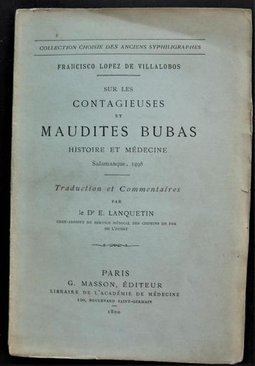 Sur les Contagieuses et Maudits Bubas (Lopez de Villalobos)