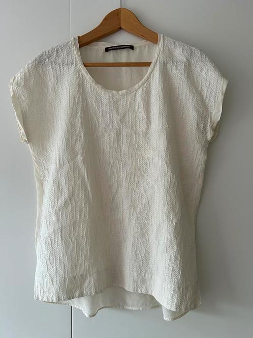 Prachtige top zijde Comptoir des Cotonniers S, Vêtements | Femmes, Tops, Comme neuf, Taille 38/40 (M), Blanc, Manches courtes