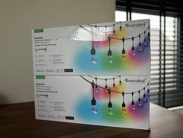 2 x Nanoleaf Essentials Matter Smart Outdoor String Lights, Ampoules connectées, Comme neuf, Verre, Enlèvement