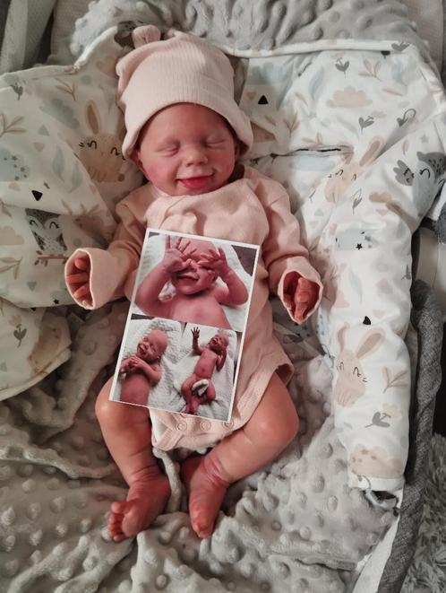 silicone reborn baby met armaturen en certificaat, Verzamelen, Poppen, Nieuw, Babypop, Levensecht of Reborn, Ophalen of Verzenden