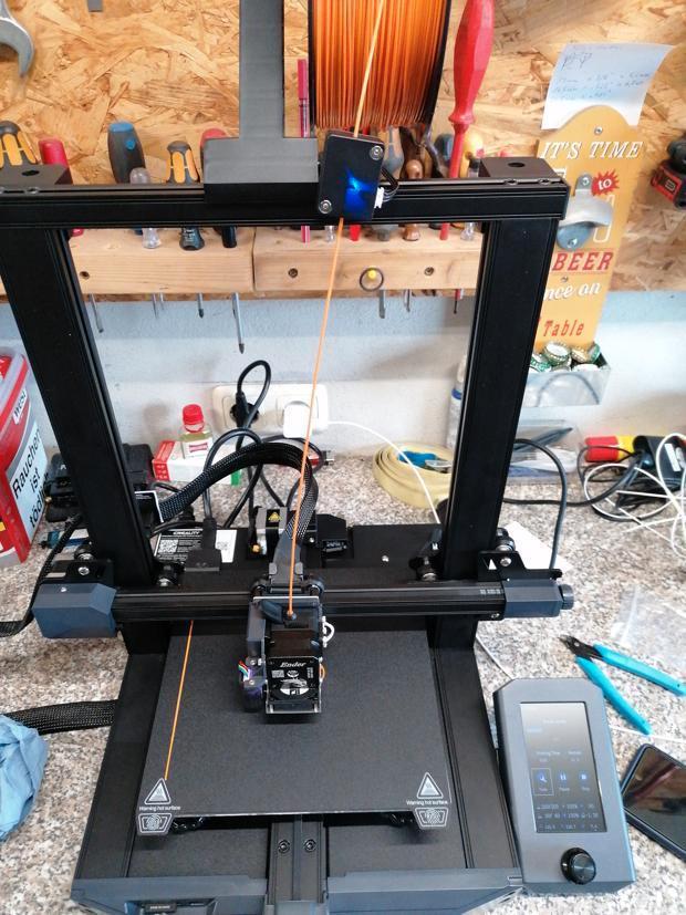 Imprimante 3D Creality Ender 3 S1, Computers en Software, 3D Printers, Zo goed als nieuw, Ophalen of Verzenden