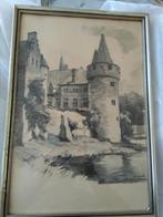 houtskool tekening van Herman Verbaere., Antiek en Kunst, Kunst | Tekeningen en Fotografie, Ophalen of Verzenden