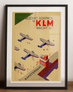 Gelimiteerde KLM Wacht op u Schiphol Affiche Poster, Verzenden, Nieuw