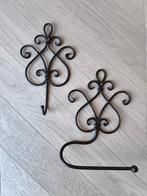 Clayre & Eef - wc-rolhouder + (handdoek)haak, Ophalen, Bruin, Handdoek