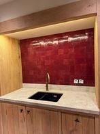 Zelliges tegels 2,5 m2 bordeaux rood, Doe-het-zelf en Bouw, Ophalen, Overige materialen, Wandtegels, Nieuw