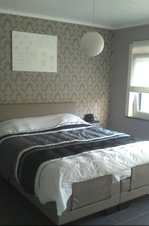 electrische boxspring, Huis en Inrichting, Slaapkamer | Boxsprings, Gebruikt, 160 cm, 200 cm, Tweepersoons, Beige, Ophalen