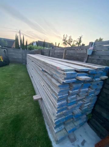 Gebruikte Steigerplanken, steigerhout –Topkwaliteit 3euro) beschikbaar voor biedingen