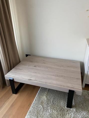 Salontafel hout/staal Lucca 138x104 beschikbaar voor biedingen
