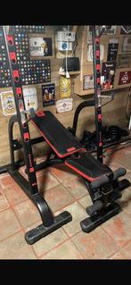 Fitnessbank met gewichten, Enlèvement, Comme neuf, Banc d'exercice