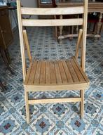 2 chaises de jardin en bois, Inklapbaar, Gebruikt, Hout, Ophalen