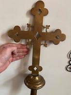 Antiek koperen processie kruis ., Antiek en Kunst, Ophalen