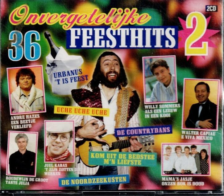 2 x CD   /    36 Onvergetelijke Feesthits 2, Cd's en Dvd's, Cd's | Overige Cd's, Ophalen of Verzenden