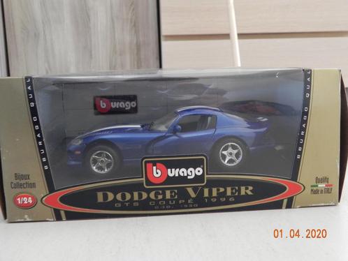 Miniature Dodge Viper GTS Coupe 1996 1/24 avec boite, Hobby & Loisirs créatifs, Voitures miniatures | 1:24, Comme neuf, Voiture
