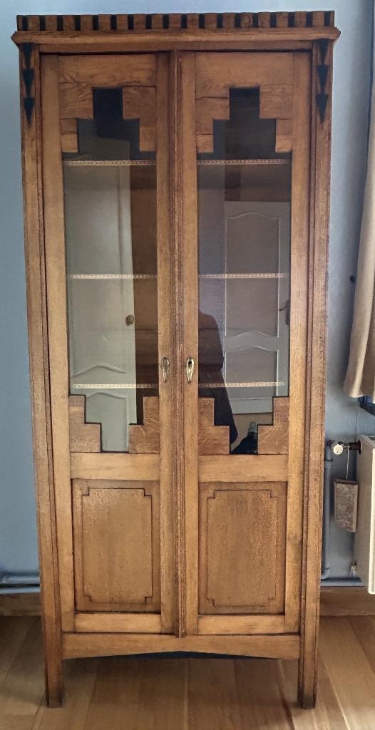 Vintage Vitrinekast – klassiek en tijdloos, Huis en Inrichting, Kasten | Vitrinekasten, Gebruikt, 150 tot 200 cm, 50 tot 100 cm