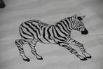 Katoenen dekbedovertrek zebra, Ophalen of Verzenden, Gebruikt, Wit, Dekbedovertrek