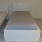 IKEA MALM BED + LADES, Huis en Inrichting, Ophalen, Eenpersoons, Wit