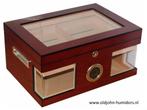 h08 HUMIDOR "WOOD WONDERFUL" DIGITALE HYGROMETER 125 cigars, Verzamelen, Rookartikelen, Aanstekers en Luciferdoosjes, Nieuw, Tabaksdoos of Verpakking