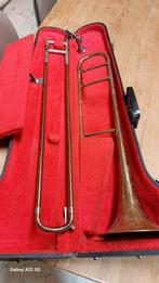 Schuiftropet, trombone, 26599, Carl fisher, New York, mond., Muziek en Instrumenten, Blaasinstrumenten | Trombones, Ophalen of Verzenden