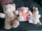 Set 3 knuffels 2 beren en konijn, Kinderen en Baby's, Speelgoed | Knuffels en Pluche, Ophalen of Verzenden, Zo goed als nieuw