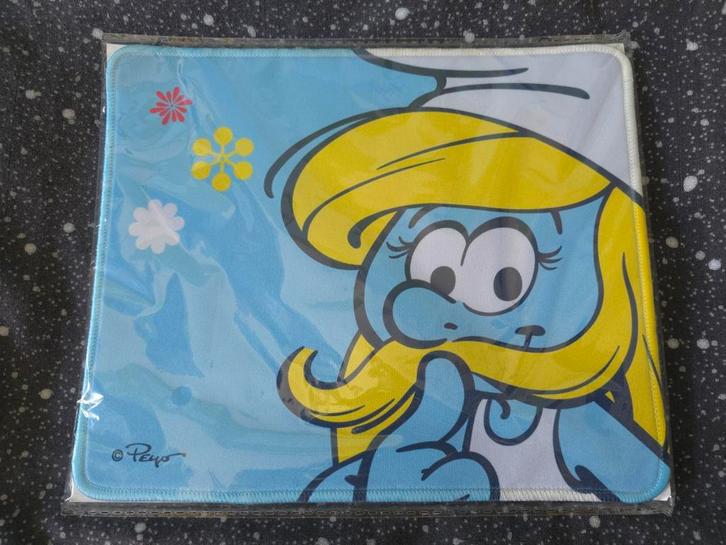Tapis de souris Schtroumpfette, Verzamelen, Smurfen, Nieuw, Overige typen, Smurfin, Verzenden