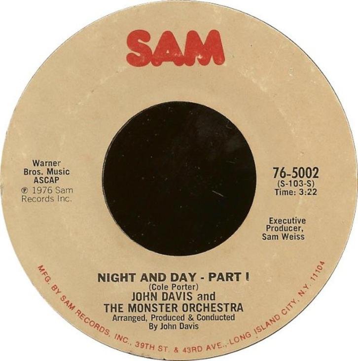 John Davis & The Monster Orchestra – Night And Day, Cd's en Dvd's, Vinyl Singles, Gebruikt, Single, Dance, 7 inch, Ophalen of Verzenden