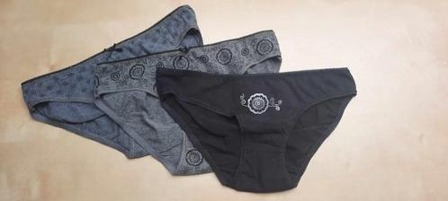 1 pakket van 3 damesslipjes - Large - nieuw!, Kleding | Dames, Ondergoed en Lingerie, Slip, Grijs, Ophalen
