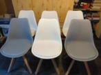 uitschuifbare keukentafel + 6 stoelen, Huis en Inrichting, Glas, Gebruikt, Ophalen