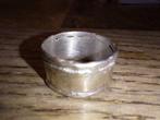 brede handgemaakt zilveren ring, jaren 1970-80, Ophalen of Verzenden