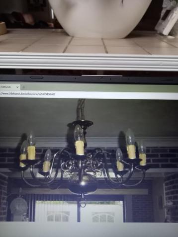 2 koperen lusters  beschikbaar voor biedingen