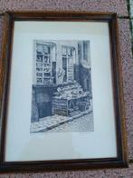 Krabbenootje , een gesigneerde ets van Juliaan Severin, Antiek en Kunst, Ophalen of Verzenden